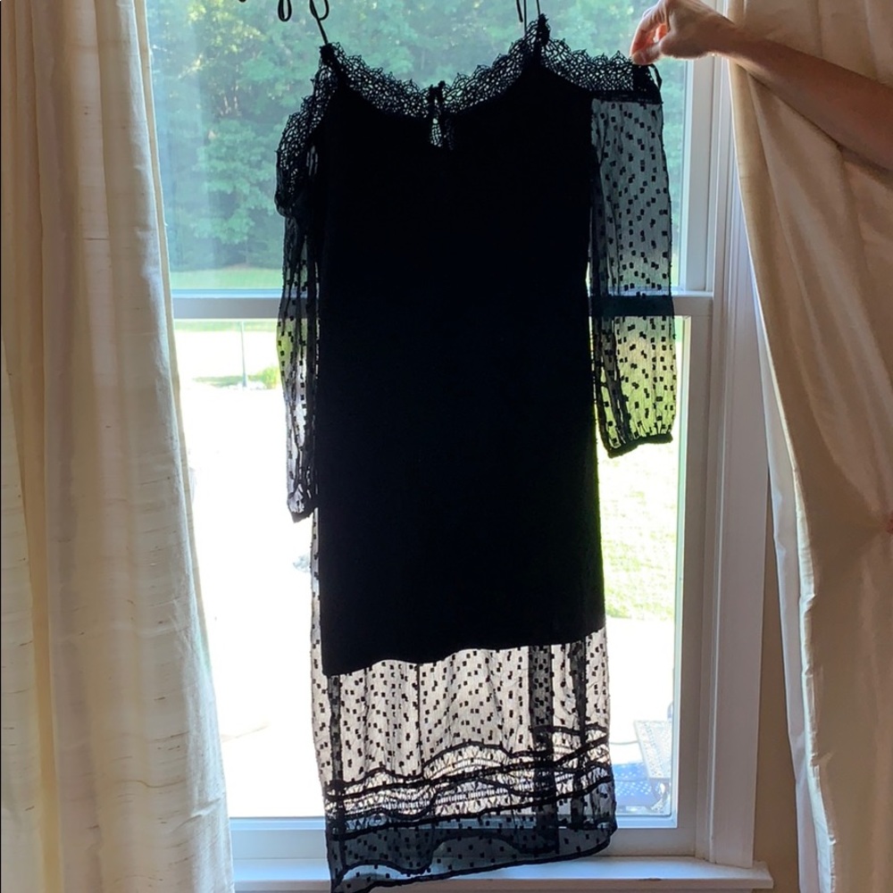 River island sheer detailed dress